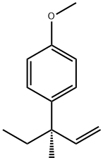 Benzene, 1-[(1R)-1-ethyl-1-methyl-2-propenyl]-4-methoxy- (9CI) Structure