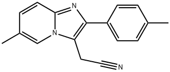 (6-METHYL-2-P-TOLYL-IMIDAZO[1,2-A]PYRIDIN-3-YL)-ACETONITRILE Structure