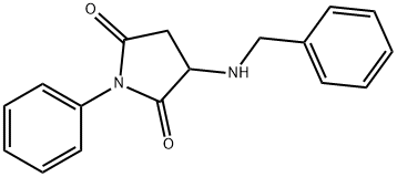 1-Phenyl-3-[(phenylmethyl)amino]-2,5-pyrrolidinedione Structure