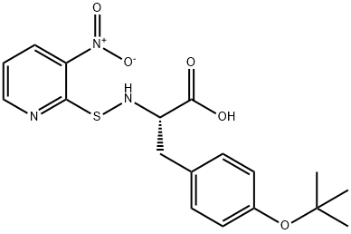 N-(3-NITRO-2-PYRIDINESULFENYL)-OT-부틸-L-티로신 구조식 이미지