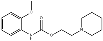 (2-Methoxyphenyl)carbamic acid 2-piperidinoethyl ester Structure