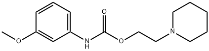 (3-메톡시페닐)카르밤산2-피페리디노에틸에스테르 구조식 이미지