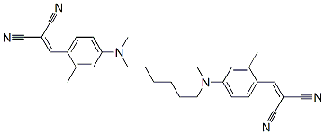 N,N-비스[4-(2,2-디시아노비닐)-3-메틸페닐]-N,N-디메틸헥사메틸렌 디아민 구조식 이미지