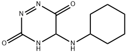1,2,4-Triazine-3,6-dione, 5-(cyclohexylamino)-1,2-dihydro- (9CI) 구조식 이미지