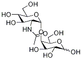 4-O-(2-Acetamido-2-deoxy-α-D-glucopyranosyl)-D-galactose Structure