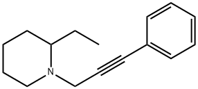 Piperidine, 2-ethyl-1-(3-phenyl-2-propynyl)- (9CI) 구조식 이미지