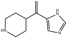 Piperidine,  4-[1-(1H-imidazol-4-yl)ethenyl]-  (9CI) 구조식 이미지