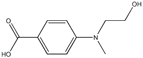 4-[(2-HYDROXY-ETHYL)-METHYL-AMINO]-벤조산 구조식 이미지