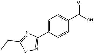 Benzoic acid, 4-(5-ethyl-1,2,4-oxadiazol-3-yl)- (9CI) 구조식 이미지