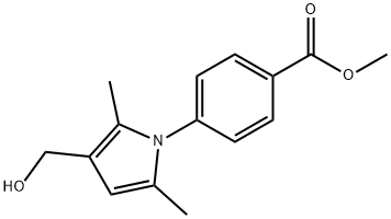 4-[3-(HYDROXYMETHYL)-2,5-DIMETHYL-1H-PYRROL-1-YL]-BENZOIC ACID METHYL ESTER Structure