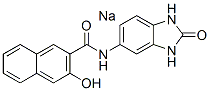 sodium N-(2,3-dihydro-2-oxo-1H-benzimidazol-5-yl)-3-hydroxynaphthalene-2-carboxamidate Structure
