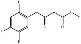 Methyl 3-Oxo-4-(2,4,5-trifluorophenyl)butanoate 구조식 이미지