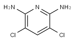 2,6-diamino-3,5-dichloropyridine 구조식 이미지