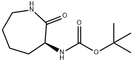 (S)-(2-OXO-AZEPAN-3-YL)-카르밤산TERT-부틸에스테르 구조식 이미지