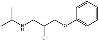 1-(isopropylamino)-3-phenoxy-2-propanol 구조식 이미지