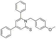 1-(p-Methoxybenzyl)-4,6-diphenylpyridine-2-thione Structure