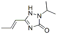3H-1,2,4-Triazol-3-one,1,2-dihydro-2-(1-methylethyl)-5-(1-propenyl)-,(E)-(9CI) 구조식 이미지