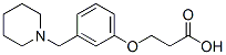 3-[3-(1-piperidylmethyl)phenoxy]propanoic acid Structure