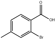2-Bromo-4-methylbenzoic acid 구조식 이미지