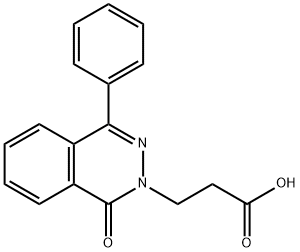 3-(1-OXO-4-PHENYLPHTHALAZIN-2(1H)-YL)PROPANOIC ACID Structure