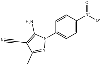 5-AMINO-3-METHYL-1-(4-NITROPHENYL)-1H-PYRAZOLE-4-CARBONITRILE Structure