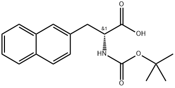 Boc-3-(2-Naphthyl)-D-alanine Structure