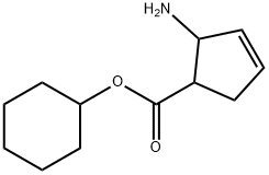 3-Cyclopentene-1-carboxylicacid,2-amino-,cyclohexylester(9CI) Structure