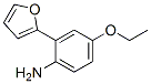 벤젠아민,4-에톡시-2-(2-푸라닐)-(9Cl) 구조식 이미지