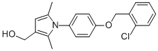 1-[4-[(2-CHLOROPHENYL)METHOXY]PHENYL]-2,5-DIMETHYL-1H-PYRROLE-3-METHANOL Structure