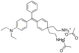 [4-[[4-(diethylamino)phenyl]phenylmethylene]-2,5-cyclohexadien-1-ylidene]diethylammonium acetate Structure