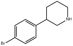 Piperidine, 3-(4-bromophenyl)- Structure