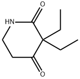 3,3-diethylpiperidine-2,4-dione 구조식 이미지