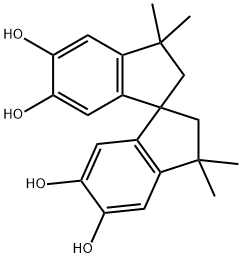 5,5',6,6'-TETRAHYDROXY-3,3,3',3'-TETRAMETHYL-1,1'-SPIROBISINDANE Structure