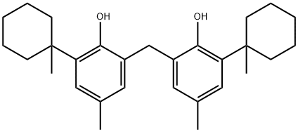 BIS[2-HYDROXY-5-METHYL-3-(1-METHYLCYCLOHEXYL)PHENYL]METHANE 구조식 이미지