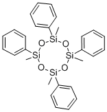 2,4,6,8-tetramethyl-2,4,6,8-tetraphenylcyclotetrasiloxane 구조식 이미지
