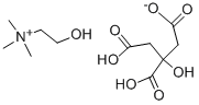 77-91-8 Choline dihydrogencitrate salt