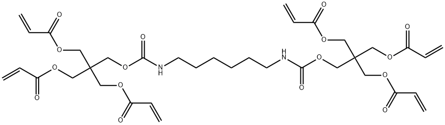 3-[(1-oxoallyl)oxy]-2,2-bis[[(1-oxoallyl)oxy]methyl]propyl 10,16-dioxo-13,13-bis[[(1-oxoallyl)oxy]methyl]-11,15-dioxa-2,9-diazaoctadec-17-enoate 구조식 이미지