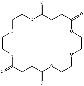1,4,7,12,15,18-hexaoxacyclodocosane-8,11,19,22-tetrone Structure