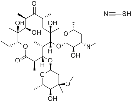 Erythromycin thiocyanate Structure