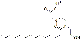 나트륨N-[2-[(2-히드록시에틸)(1-옥소테트라데실)아미노]에틸]글리시네이트 구조식 이미지