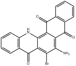 6-amino-7-bromonaphth[2,3-c]acridine-5,8,14(13H)-trione  구조식 이미지