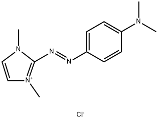 2-[[4-(dimethylamino)phenyl]azo]-1,3-dimethyl-1H-imidazolium chloride Structure
