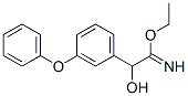 Benzeneethanimidic  acid,  -alpha--hydroxy-3-phenoxy-,  ethyl  ester  (9CI) Structure