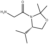 Oxazolidine, 3-(aminoacetyl)-2,2-dimethyl-4-(1-methylethyl)-, (S)- (9CI) Structure