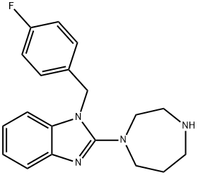 2-[1,4]DIAZEPAN-1-YL-1-(4-FLUORO-BENZYL)-1H-BENZOIMIDAZOLE Structure