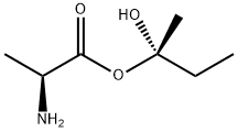 L-Alanine, (1S)-1-hydroxy-1-methylpropyl ester (9CI) Structure