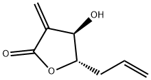 2(3H)-Furanone, dihydro-4-hydroxy-3-methylene-5-(2-propenyl)-, (4R,5S)- (9CI) Structure