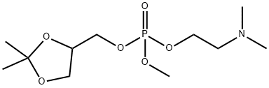 인산2-디메틸아미노-에틸에스테르2,2-디메틸-[1,3]DIOXOLAN-4-YLMETHYL에스테르메틸에스테르 구조식 이미지