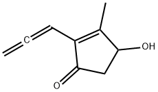 2-Cyclopenten-1-one, 4-hydroxy-3-methyl-2-(1,2-propadienyl)- (9CI) 구조식 이미지