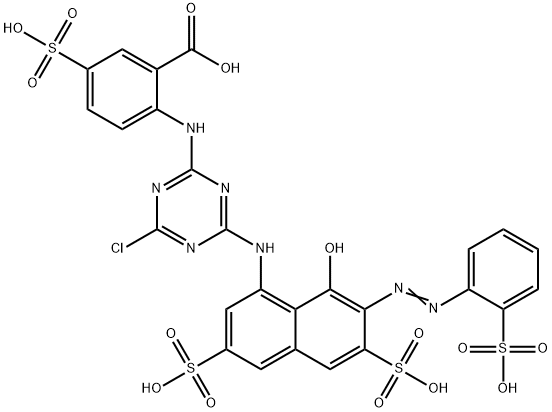 77093-20-0 2-[[4-chloro-6-[[8-hydroxy-3,6-disulpho-7-[(2-sulphophenyl)azo]-1-naphthyl]amino]-1,3,5-triazin-2-yl]amino]-5-sulphobenzoic acid